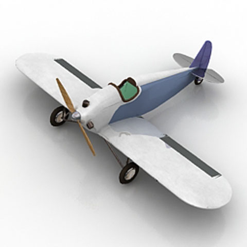 Free Airplane FORDFL N79 3D model for 3ds Max Library Download